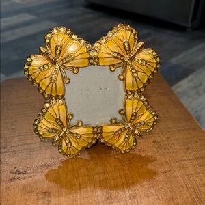 Source Unknown Golden Butterfly Picture Frame